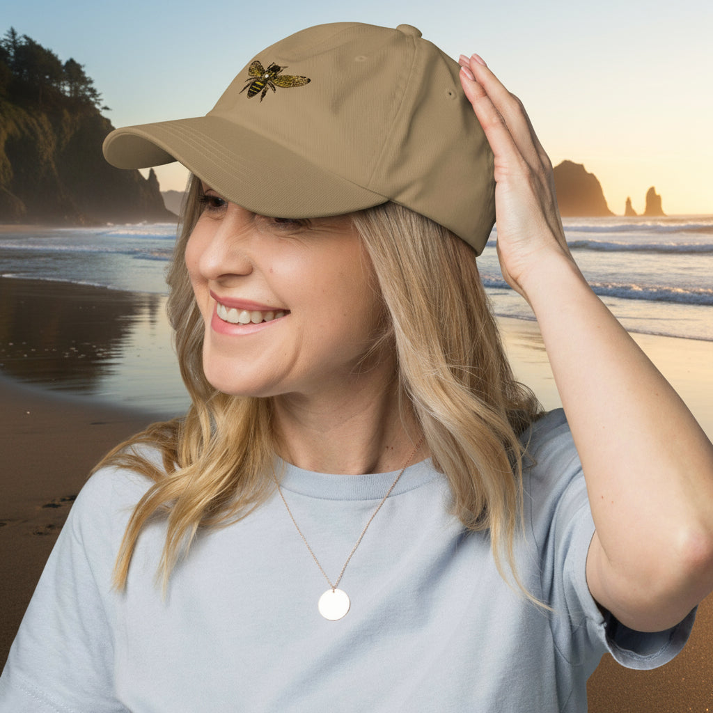 Eden Garden | Embroidered Soft Cap | Flying Bee