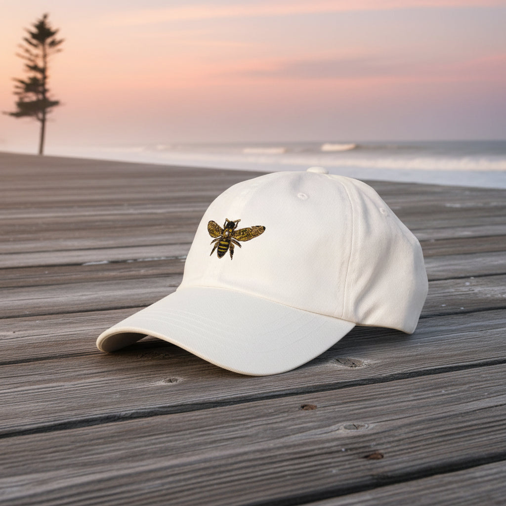 Eden Garden | Embroidered Soft Cap | Flying Bee
