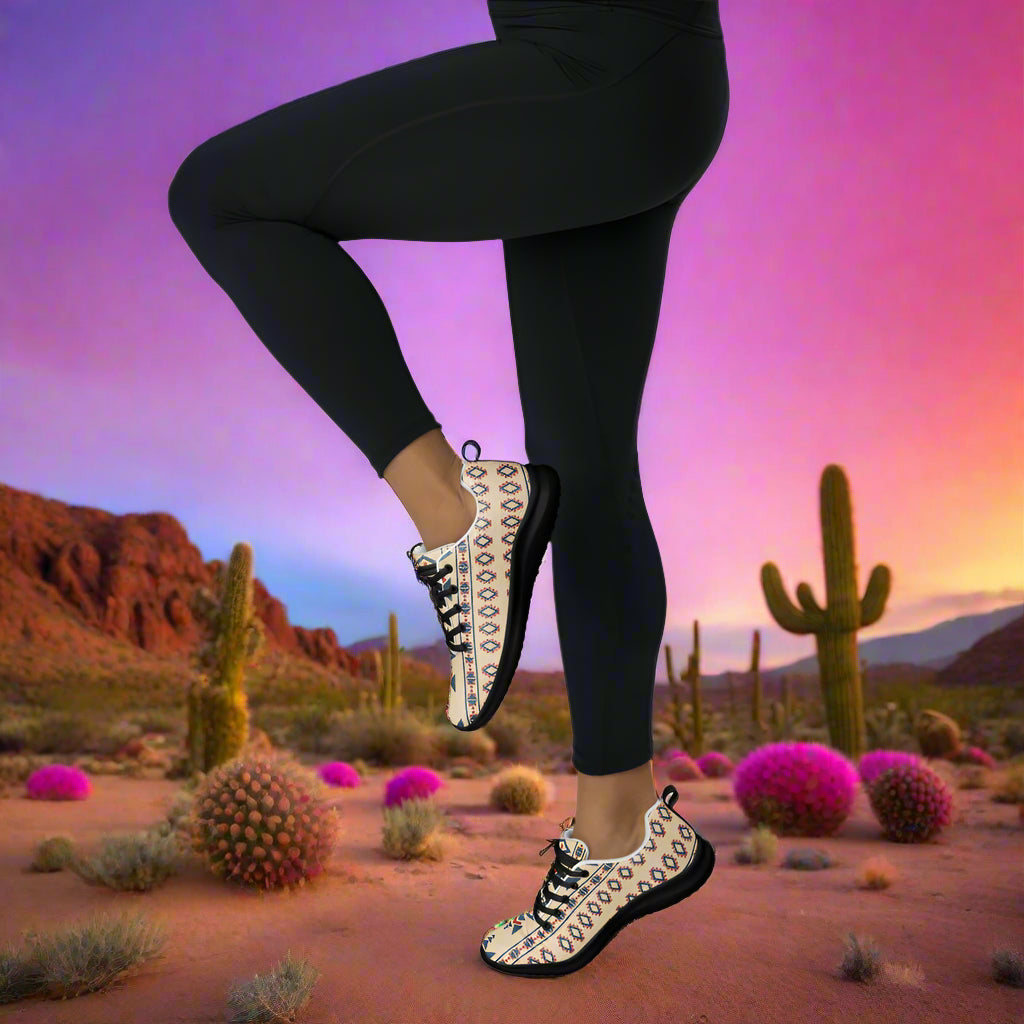 Women's Athletic Shoes in Desert Sol Southwest Print with Stylish Design for Active Wear