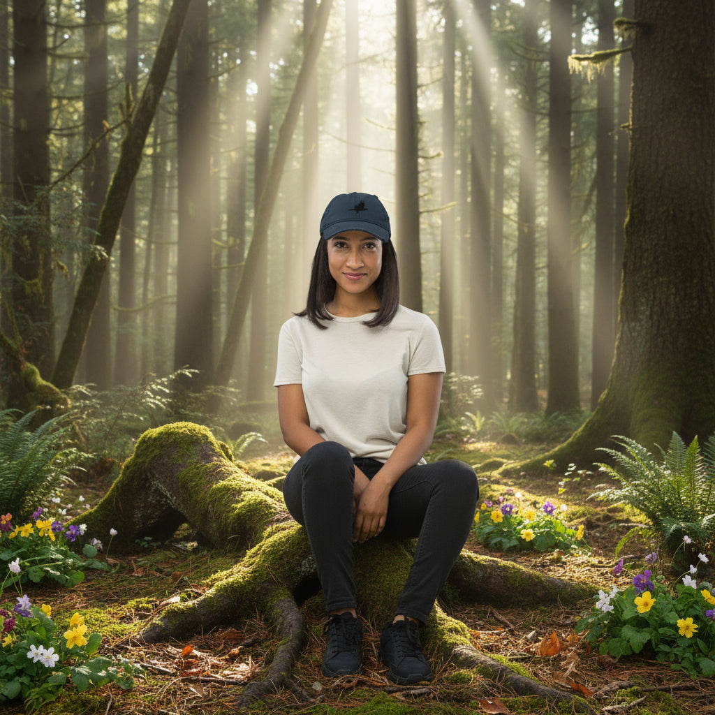 Eden Garden | Distressed Hat | Black Raven