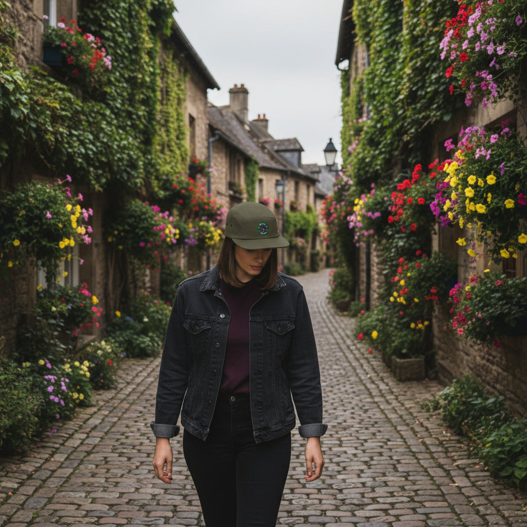 Stylish headwear featuring an Embroidered Cap Black Raven Logo for trendy looks