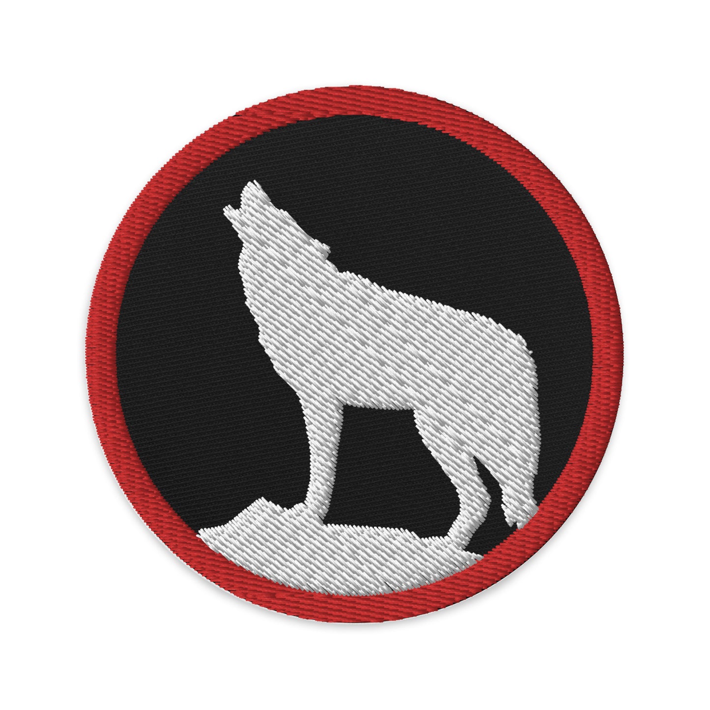 Southwest | Embroidered Patch | Howling White Wolf