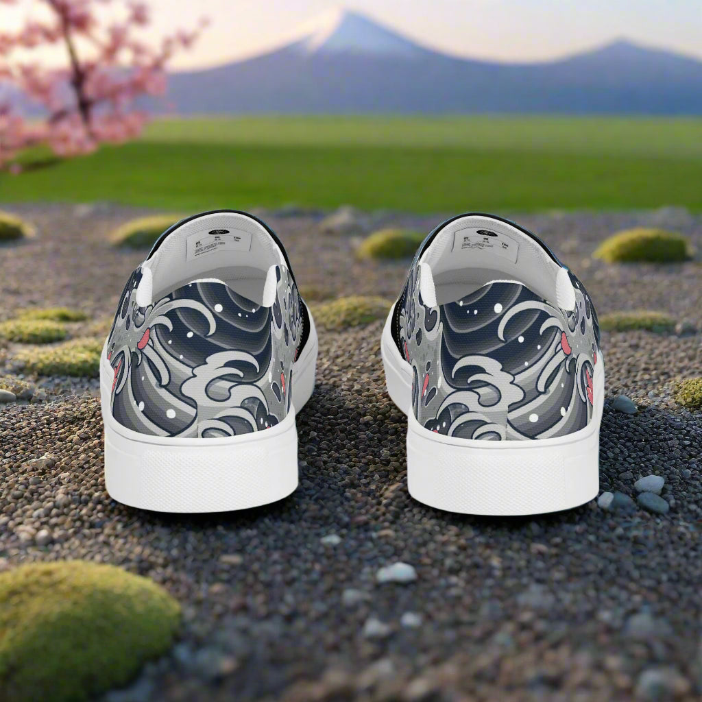 Sea Storm Two Tone Slip-on Canvas Shoes with unique design and comfortable fit, perfect for casual outings