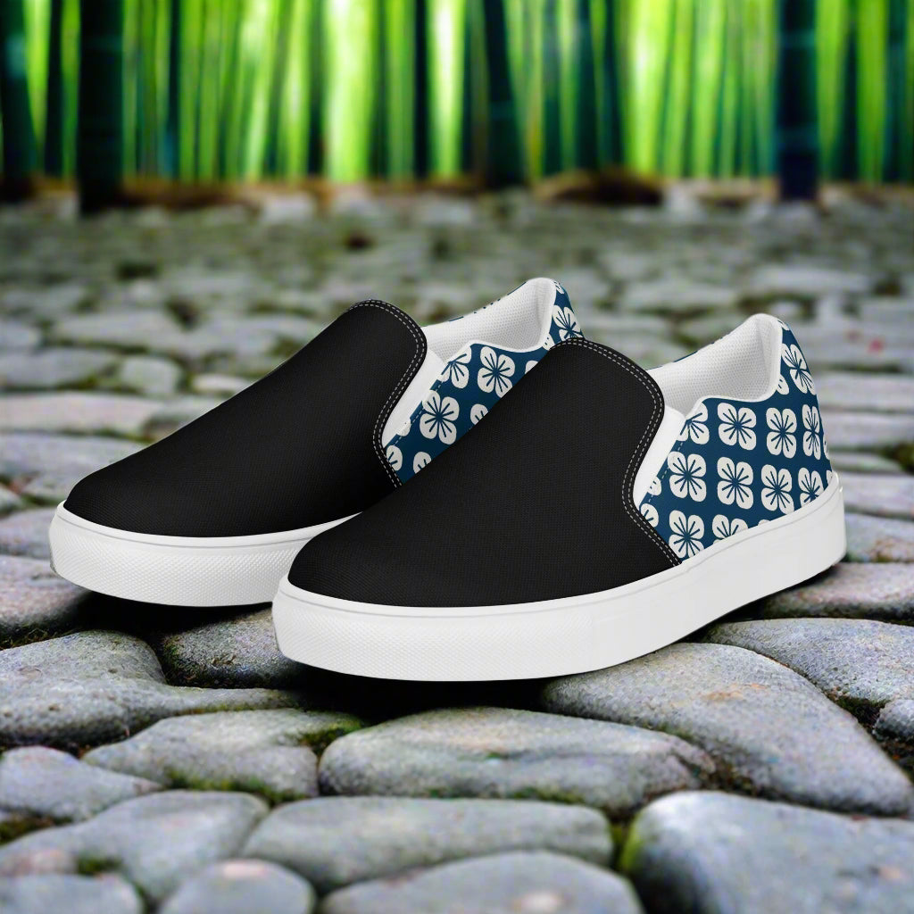 WildSage Market Slip-on Canvas Shoes Blue Orchid Two Tone featuring a stylish design and comfortable fit