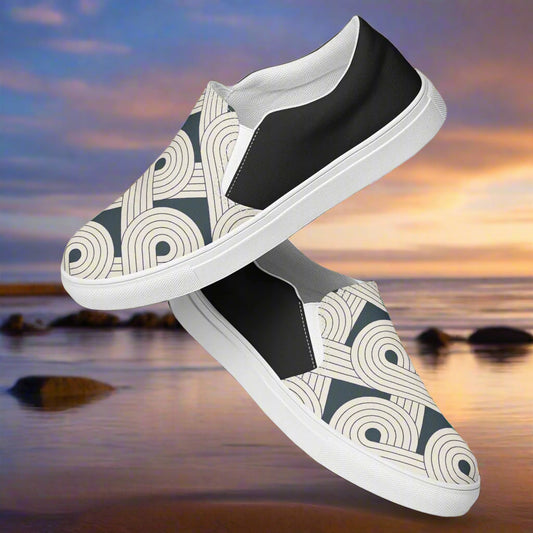 Slip-on Canvas Shoes Dream Cloud Halftone with a stylish modern design for casual outings