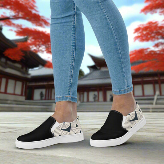 Slip-on Canvas Shoes Dream Cloud Two Tone with a stylish design and comfortable fit for everyday wear