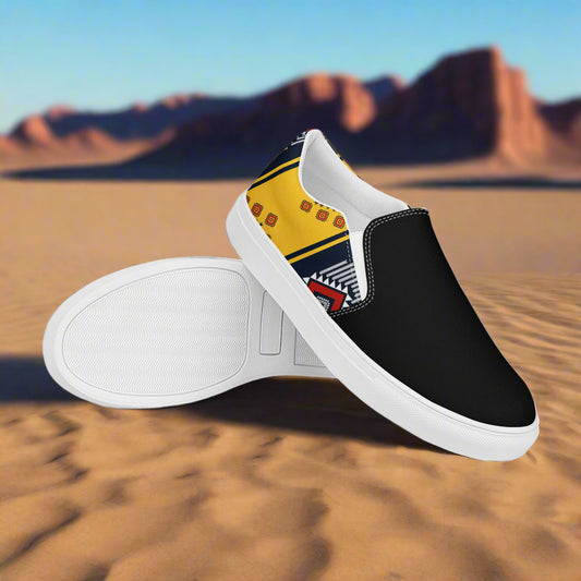 Slip-on Canvas Shoes Kaibito Two Tone with Vibrant Design and Comfortable Fit for Everyday Wear