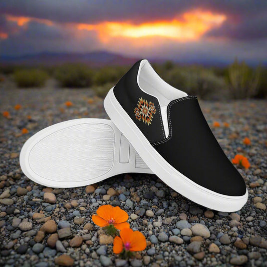 WildSage Market Slip-on Canvas Shoes Night Sky Two Tone with a stylish design perfect for casual wear