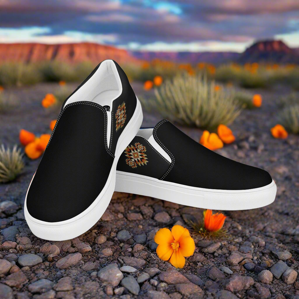 WildSage Market Slip-on Canvas Shoes Night Sky Two Tone with stylish design, perfect for casual wear