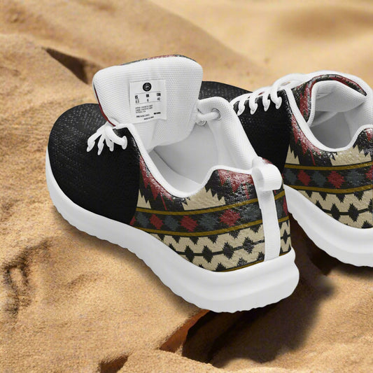 Southwest Print Women’s Custom Athletic Shoes Two-Tone