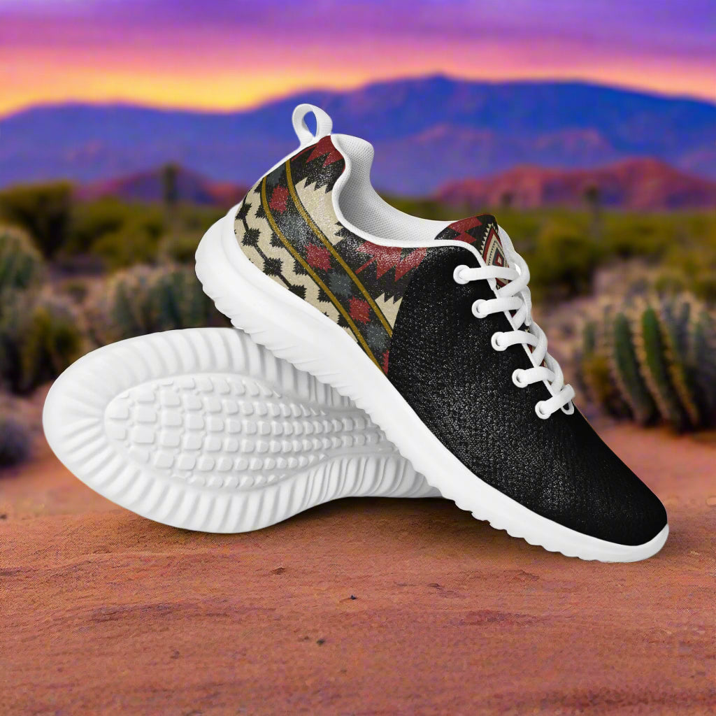 Southwest Print Women’s Custom Athletic Shoes Two-Tone