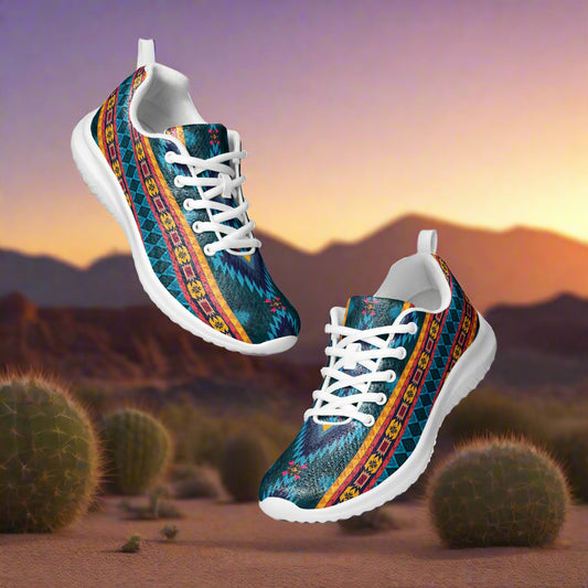 Southwest Print Custom Women’s Athletic Shoes Native American Pattern