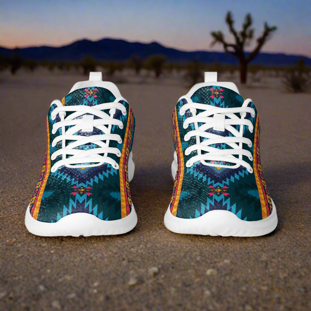 Southwest Print Custom Women’s Athletic Shoes Native American Pattern