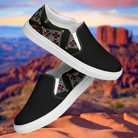 Women’s Southwest Patterned Slip-on Canvas Shoes Two-Tone