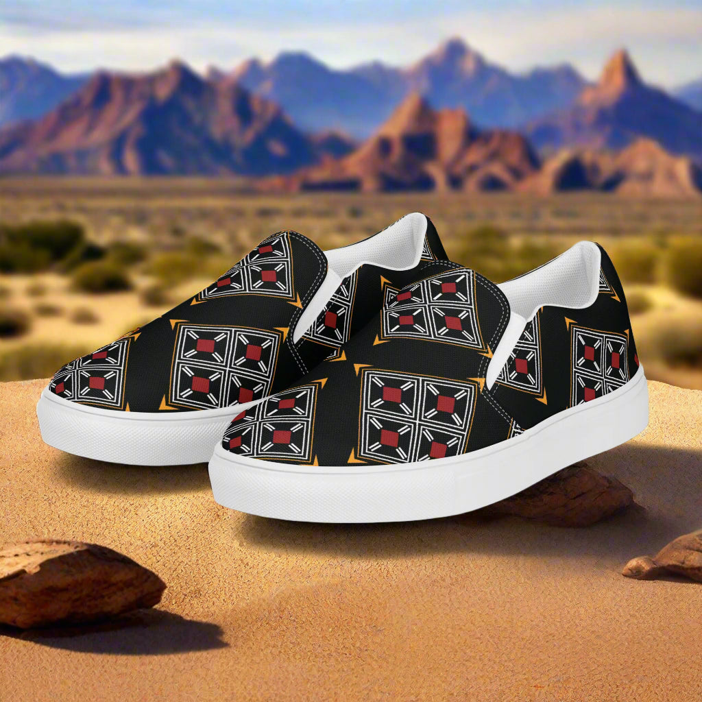 Southwest Print Women’s Slip-on Canvas Shoes