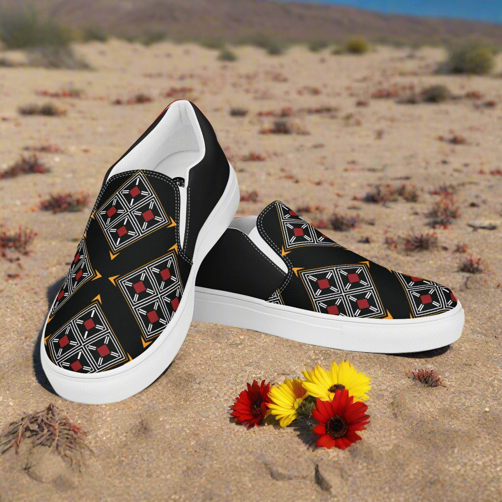 Southwest Print Women’s Slip-on Canvas Shoes Halftone