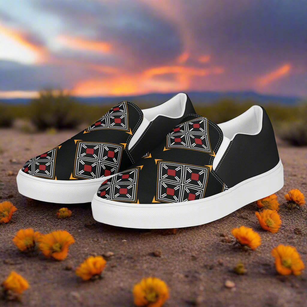 Southwest Print Women’s Slip-on Canvas Shoes Halftone