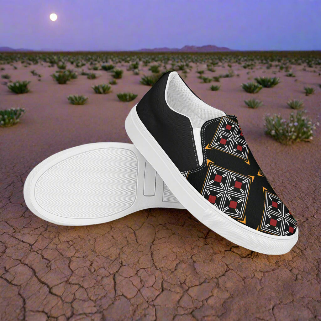 Southwest Print Women’s Slip-on Canvas Shoes Halftone