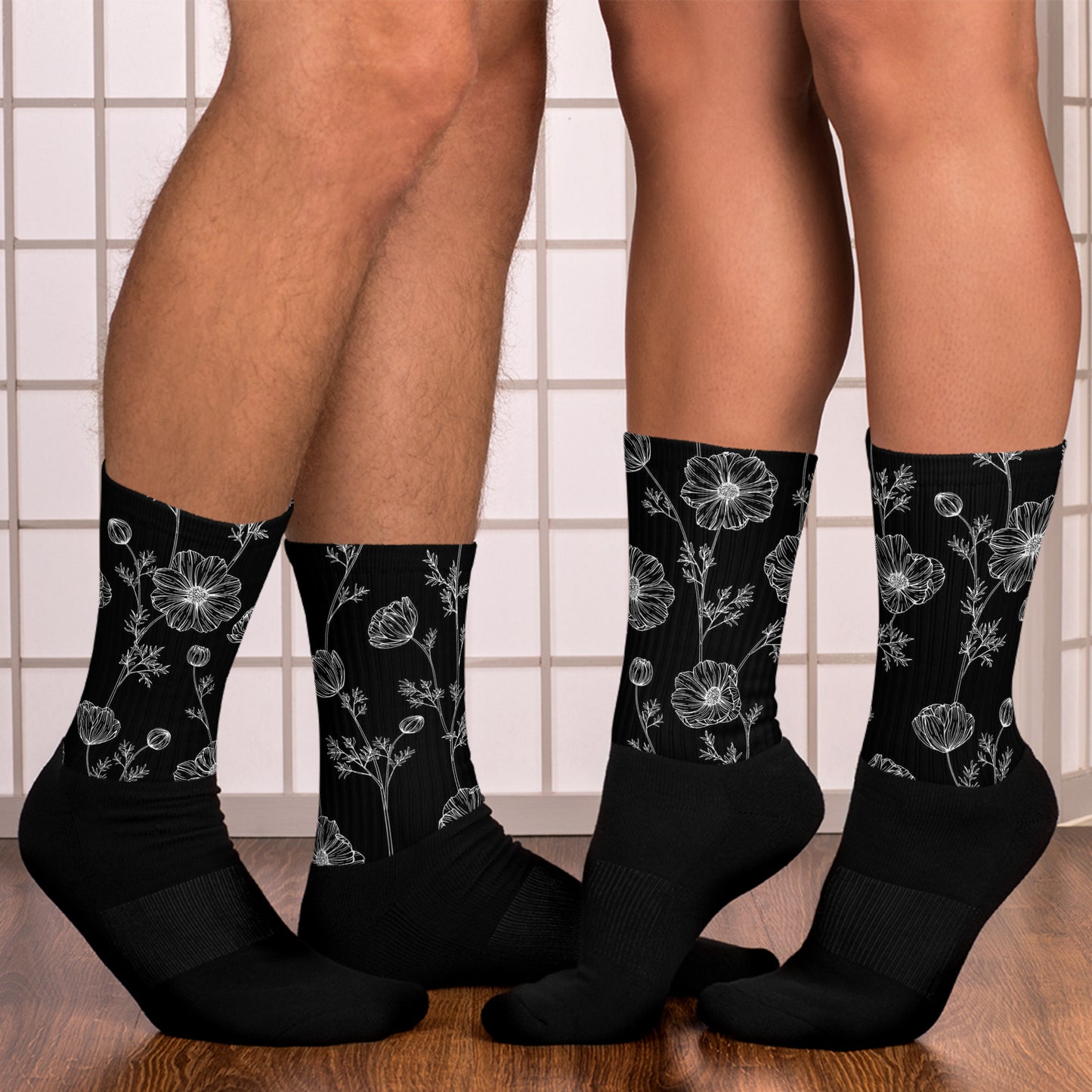 Eden Garden | Socks | Black Poppy