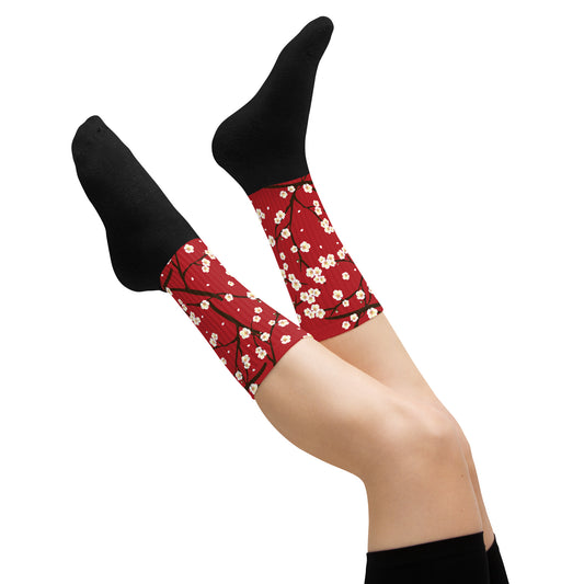 Silk Road | Socks | Red Blossom