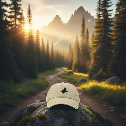 Eden Garden | Distressed Hat | Black Raven