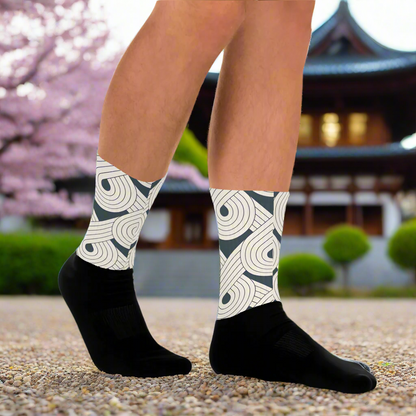 Dream cloud designer socks featuring a stylish pattern for a unique fashion statement