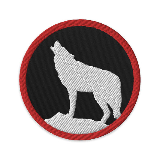 Southwest | Embroidered Patch | Howling White Wolf