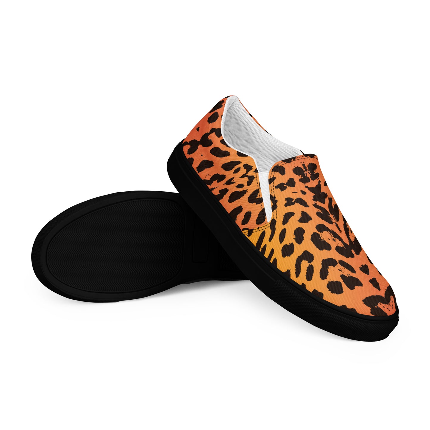 Eden Garden | Men’s Slip-on Canvas Shoes | Cheetah - WildSage Market