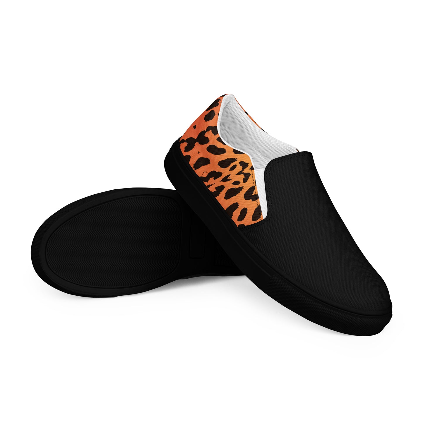 Eden Garden | Men’s Slip-on Canvas Shoes | Cheetah 2Tone - WildSage Market