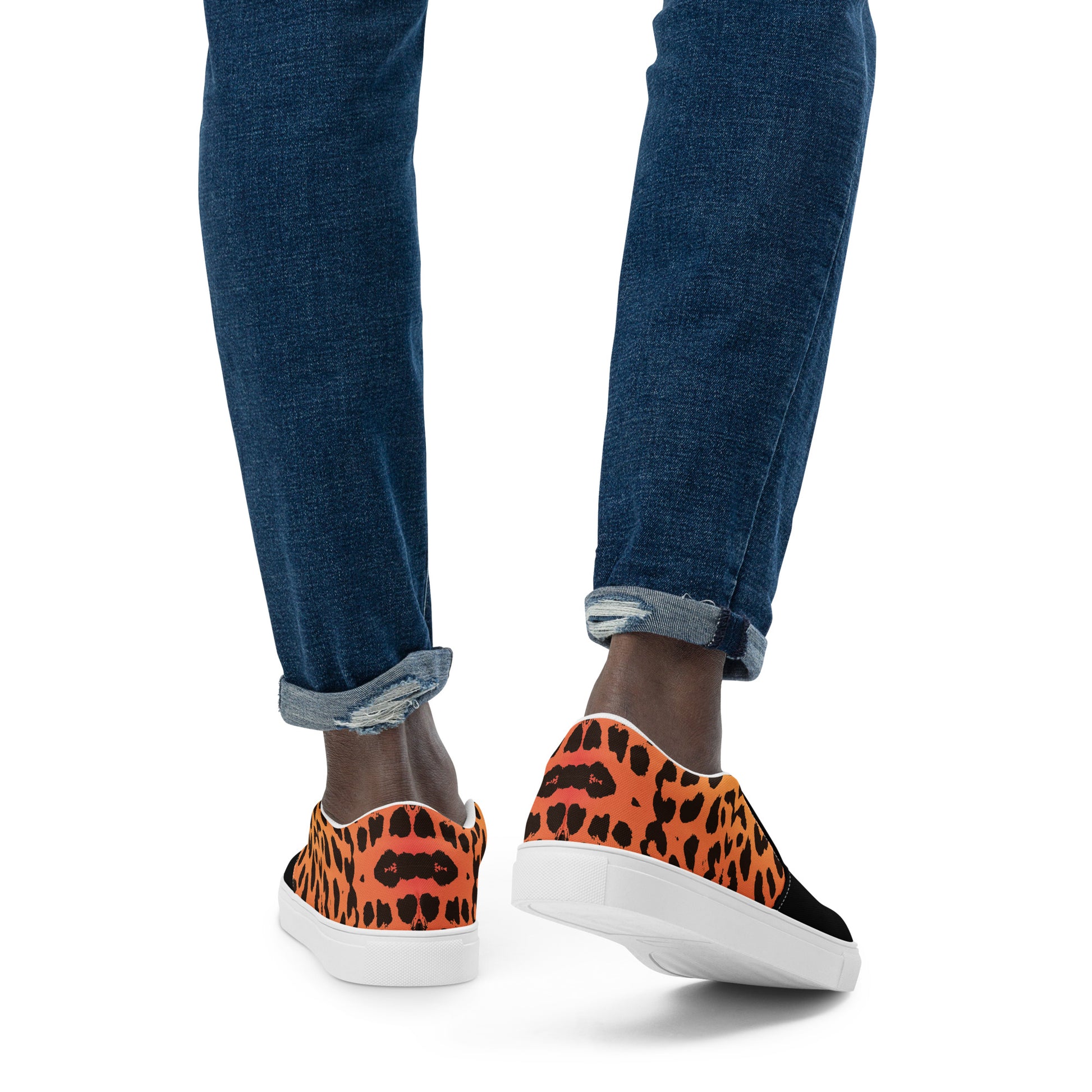 Eden Garden | Men’s Slip-on Canvas Shoes | Cheetah 2Tone - WildSage Market