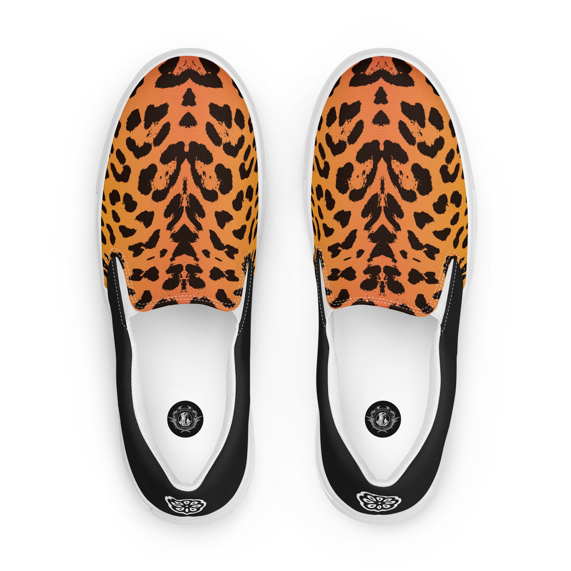 Eden Garden | Men’s Slip-on Canvas Shoes | Cheetah Halftone - WildSage Market