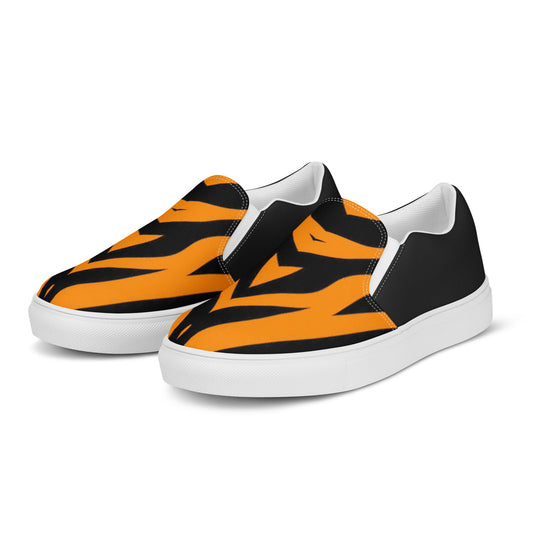 Eden Garden | Men’s Slip-On Canvas Shoes | Tiger Halftone