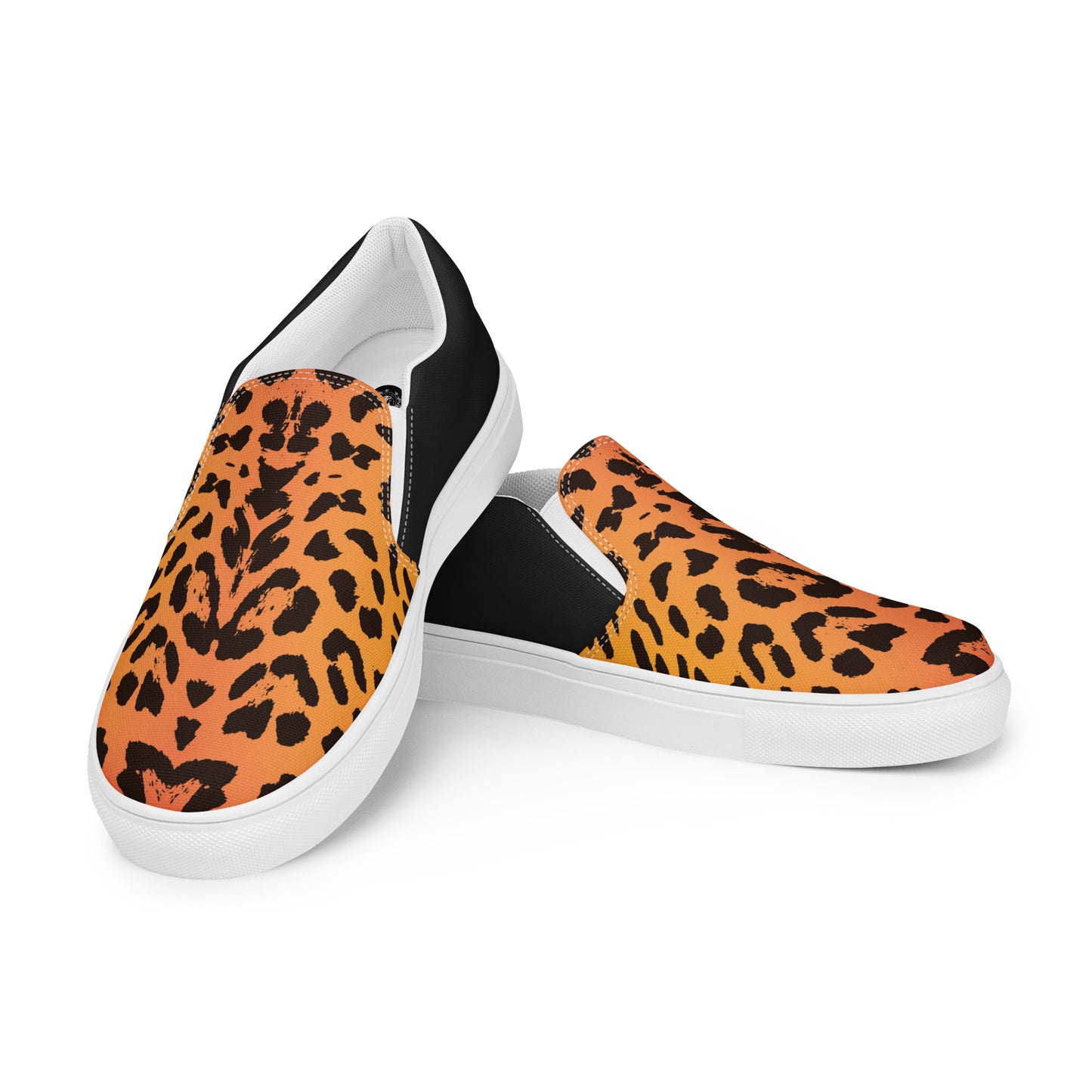 Eden Garden | Men’s Slip-on Canvas Shoes | Cheetah Halftone - WildSage Market