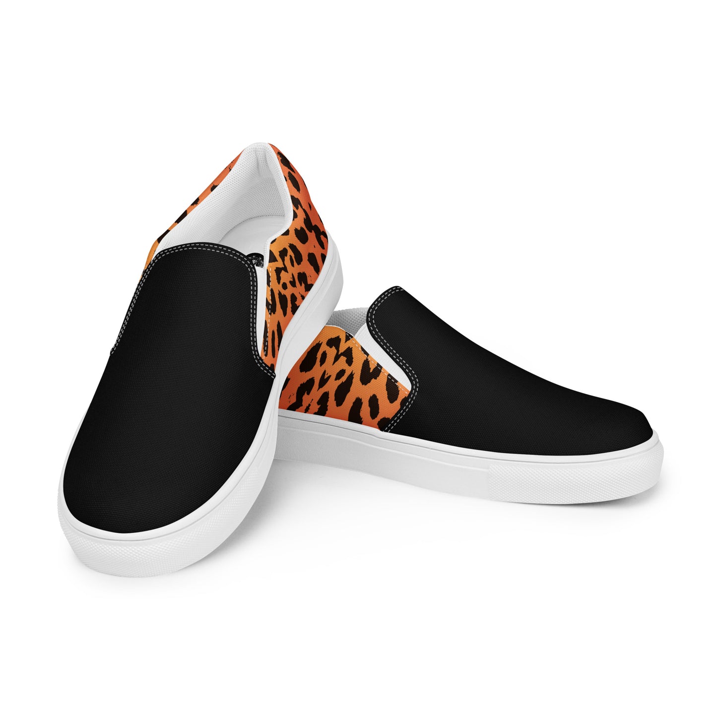 Eden Garden | Men’s Slip-on Canvas Shoes | Cheetah 2Tone - WildSage Market