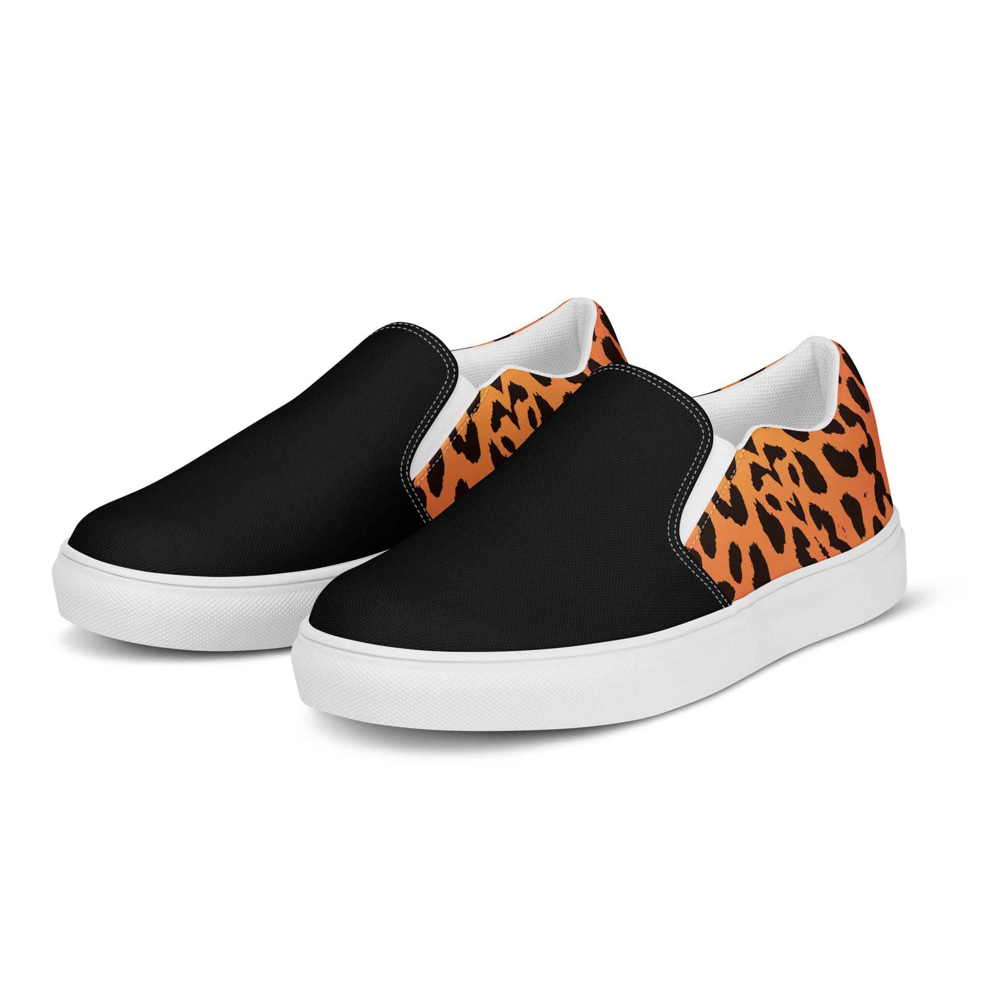 Eden Garden | Men’s Slip-on Canvas Shoes | Cheetah 2Tone - WildSage Market