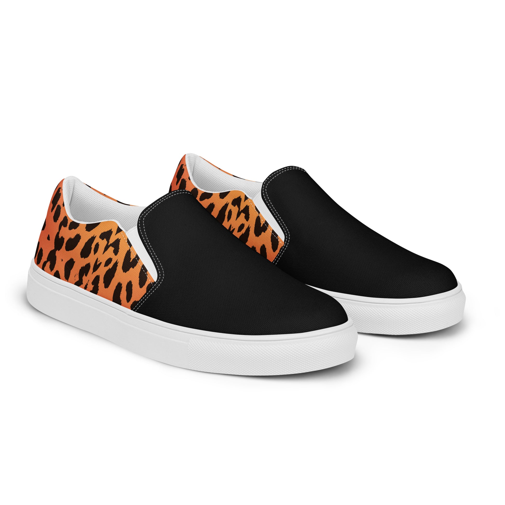 Eden Garden | Men’s Slip-on Canvas Shoes | Cheetah 2Tone - WildSage Market