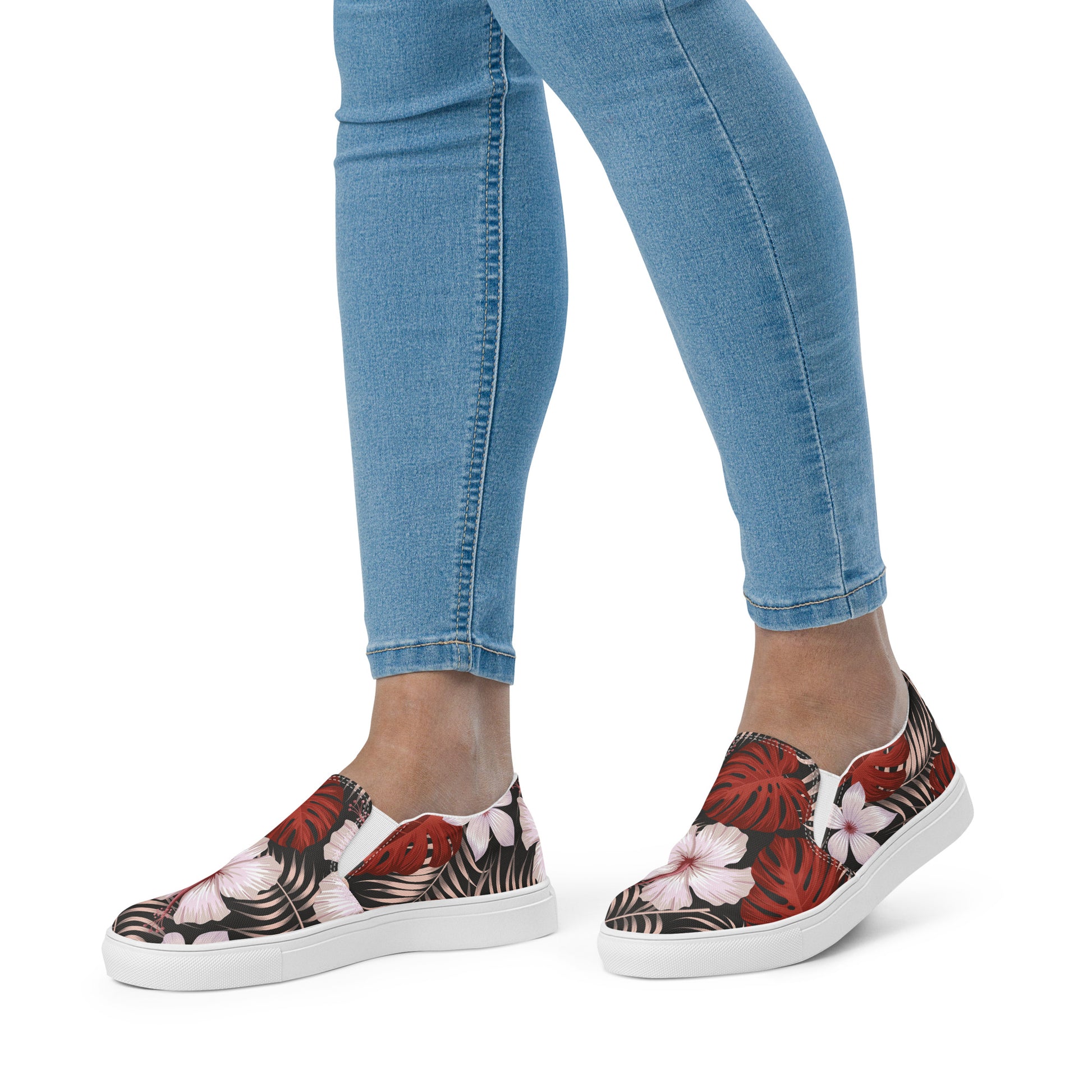 WildSage Market Slip-on Canvas Floral Print Shoes in vibrant colors perfect for casual wear