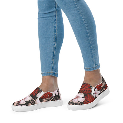 WildSage Market Slip-on Canvas Floral Print Shoes in vibrant colors perfect for casual wear