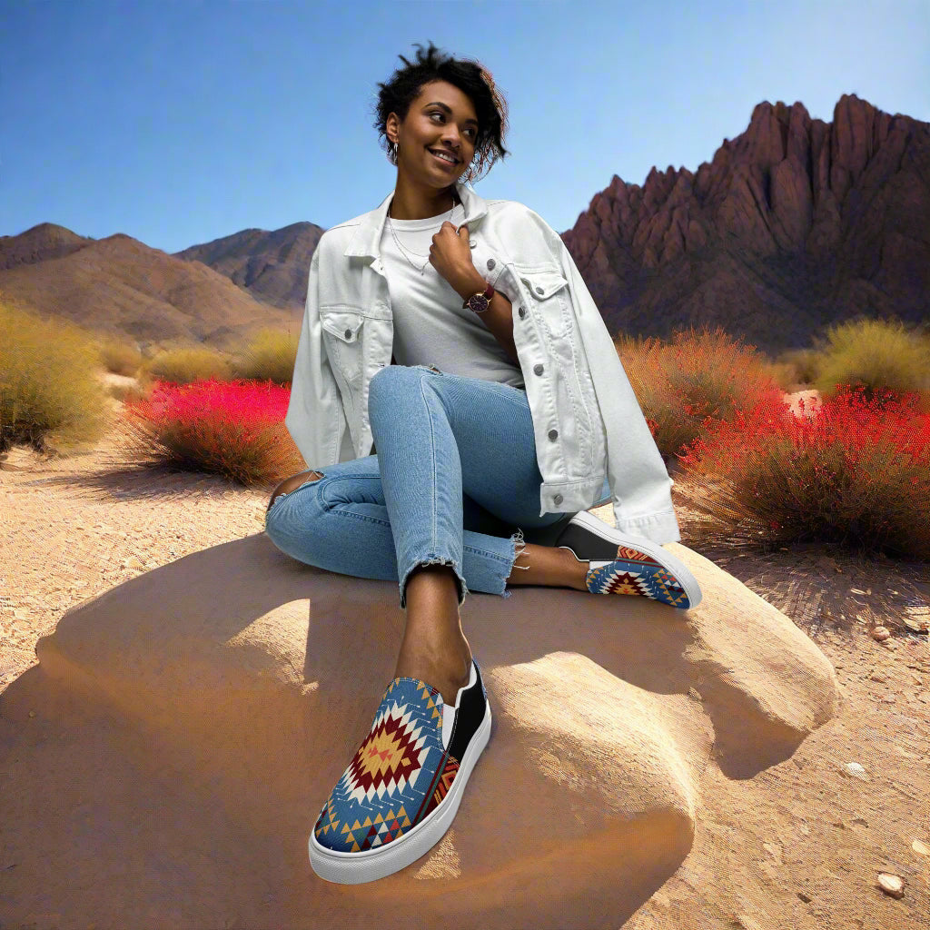 WildSage Market Slip-on Canvas Shoes Veyo Halftone featuring a stylish design for casual wear