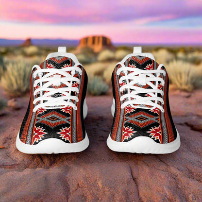 Women’s Southwest Print, Custom Athletic Shoes, Native  American Geometric Pattern