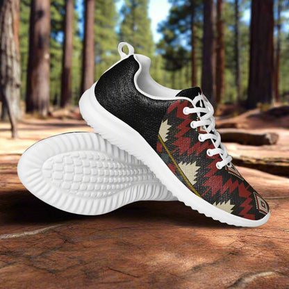 Southwest Print Women’s Athletic Shoes Geometric Pattern, Halftone