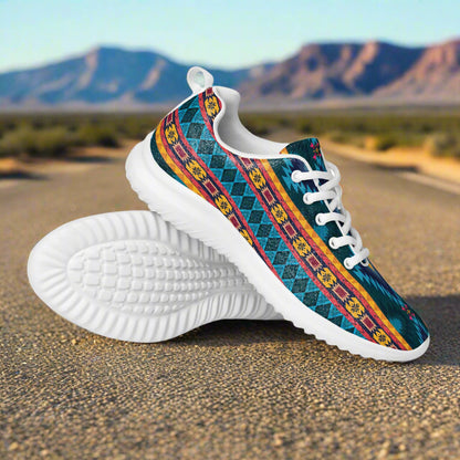 Southwest Print Custom Women’s Athletic Shoes Native American Pattern