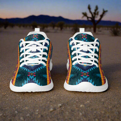 Southwest Print Custom Women’s Athletic Shoes Native American Pattern