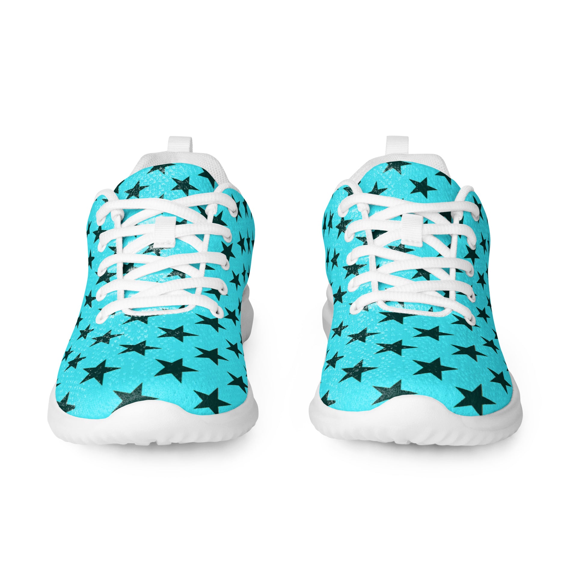 GeoMetro | Women’s Athletic Shoes | Black Stars Teal - WildSage Market