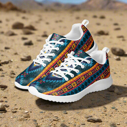 Southwest Print Custom Women’s Athletic Shoes Native American Pattern