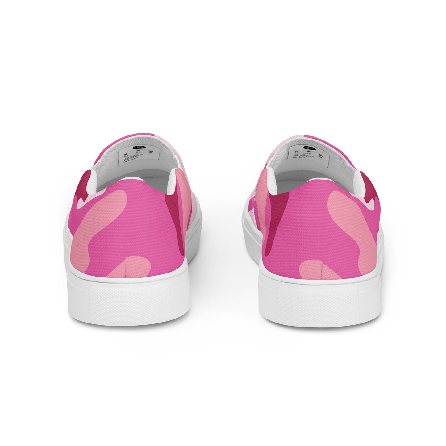 GeoMetro | Women’s Slip-on Canvas Shoes | Pink Camo