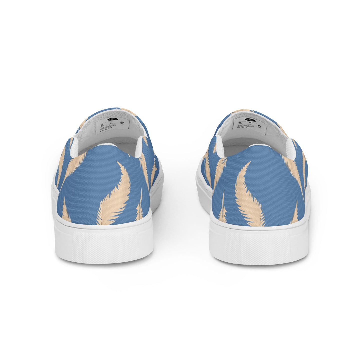 Eden Garden | Women’s Slip-on Canvas Shoes | Blue Feather