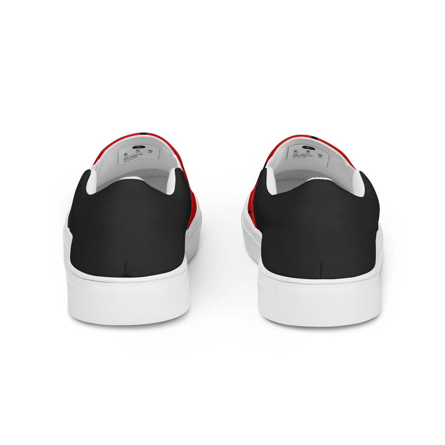 Silk Road | Women’s Slip-on Canvas Shoes | Red Diamond Halftone