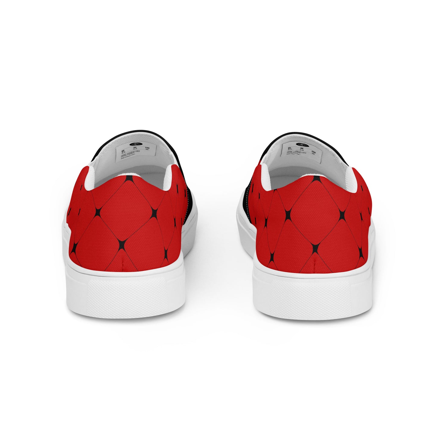 Silk Road | Women’s Slip-on Canvas Shoes | Red Diamond 2Tone