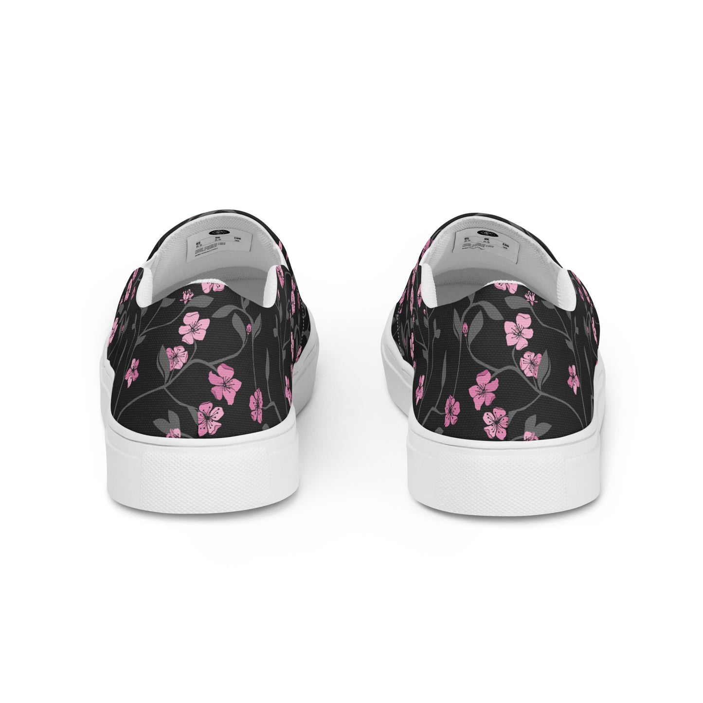 Eden Garden | Women’s Slip-on Canvas Shoes | Black Cherry